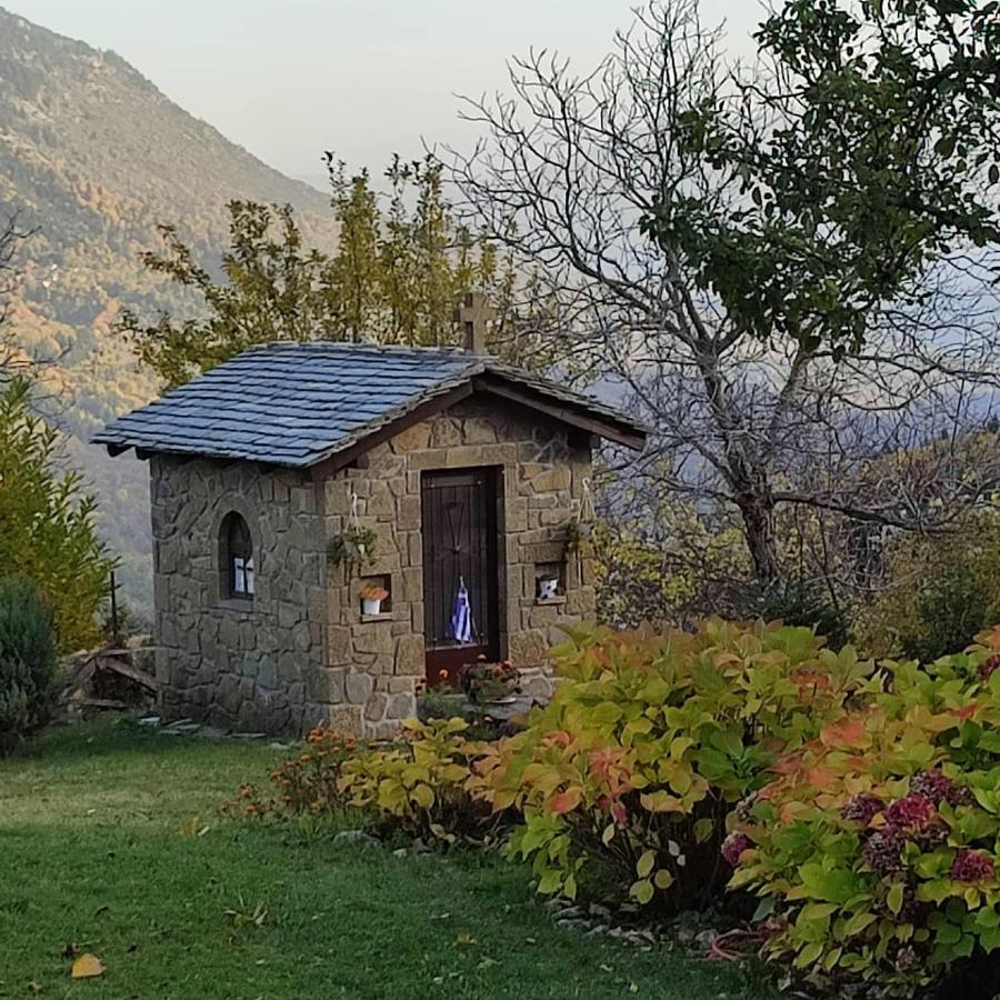 Παραδοσιακή Πέτρινη Κατοικία Στην Βλάχα Ελάτης Esterno foto