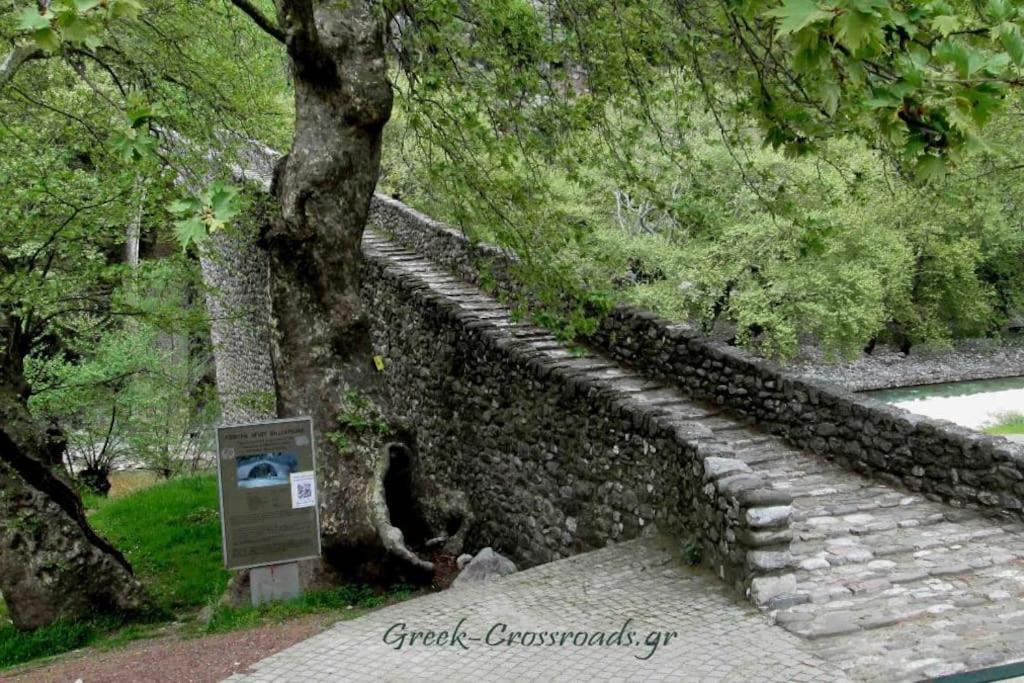 Παραδοσιακή Πέτρινη Κατοικία Στην Βλάχα Ελάτης Esterno foto